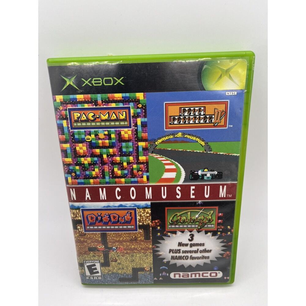Namco Museum 2001 Original Microsoft Xbox Video Game Complete CIB Tested Working